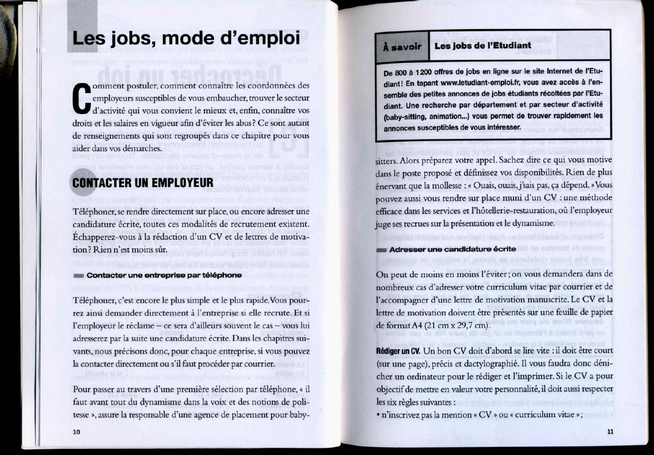 L Tudiant 1000 Pistes De Jobs Tudiants Pdf Document